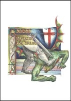 St. George and the Dragon - A4 Print