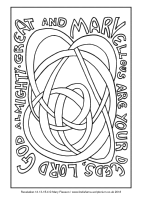 06 - First Sunday Advent - Rev 14.13-15.4 - Downloadable / Printable Colouring Sheet