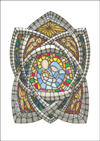 The Holy Family - A6 Card (C) www.lindisfarne-scriptorium.co.uk 2020