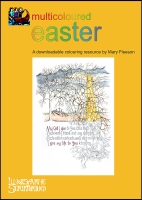 Multicoloured Easter - 10 X Colouring Images - a Download - for Personal Use.