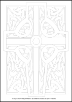 Trinity Cross - Multicoloured Devotions - Large PVC Colouring Image