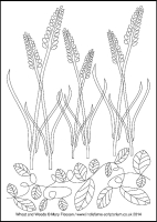 Wheat and Weeds - Multicoloured Praises - Large PVC Colouring Image