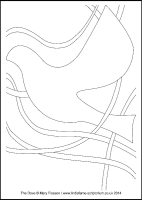 The Dove - Multicoloured Praises - Large PVC Colouring Image