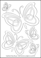 Butterflies - Multicoloured Praises - Downloadable / Printable - Colouring Sheet