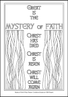 Mystery of Faith - Multicoloured Mysteries - Downloadable / Printable - Colouring Sheet
