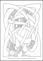 11 Lenten 2020 - I Timothy 6.6-19 - Colouring Sheet - Ash Wednesday