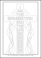 48 Lenten 2020 - John 11.1-45  - Colouring Sheet - The Fifth Sunday of Lent