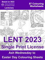 Lent A 2023 Activity Sheets - Single Print License